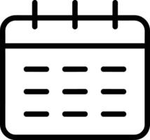 calendrier icône symbole image pour programme ou rendez-vous vecteur