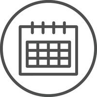 calendrier icône symbole image pour programme ou rendez-vous vecteur