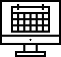 calendrier icône symbole image pour programme ou rendez-vous vecteur