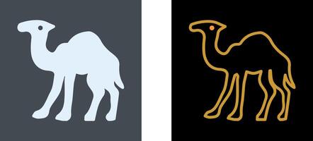 conception d'icône de chameau vecteur