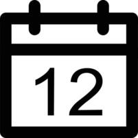 calendrier icône symbole image pour programme ou rendez-vous vecteur