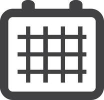 calendrier icône symbole image pour programme ou rendez-vous vecteur