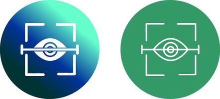 œil analyse icône conception vecteur