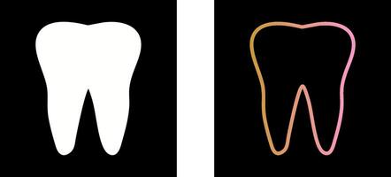 conception d'icône de dent vecteur