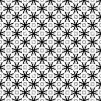 motif abstrait sans couture noir et blanc. arrière-plan et toile de fond. conception ornementale en niveaux de gris. vecteur