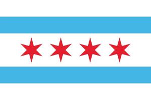 drapeau de Chicago, unis États vecteur