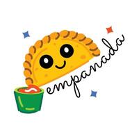 branché empanada concepts vecteur