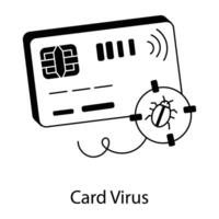 branché carte virus vecteur