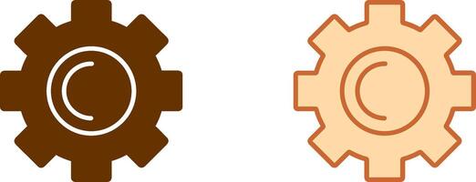 conception d'icône de roue dentée vecteur