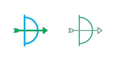 conception d'icône d'arbalète vecteur