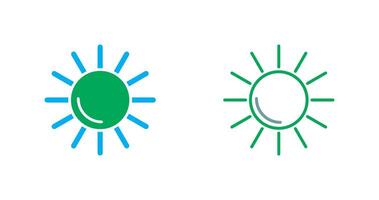 conception d'icône de soleil vecteur