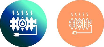conception d'icône de radiateur de chaleur vecteur