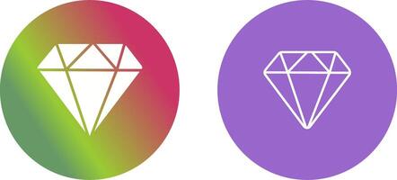 conception d'icône de diamant vecteur