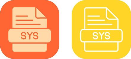 sys icône conception vecteur