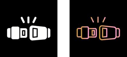 conception d'icône de ceinture de sécurité vecteur