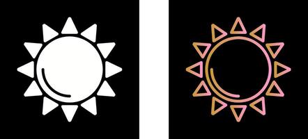 conception d'icône de soleil vecteur