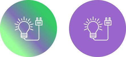 conception d'icône d'ampoule électrique vecteur