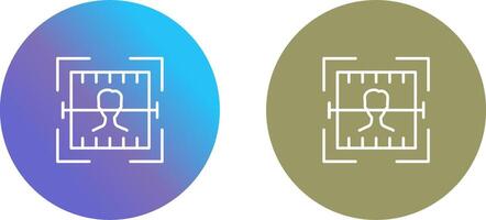 visage analyse icône conception vecteur