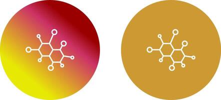 conception d'icône de molécule vecteur