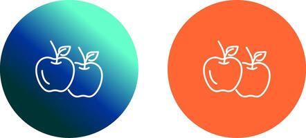conception d'icône de pomme vecteur