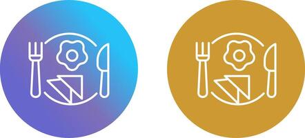conception d'icône de petit déjeuner vecteur