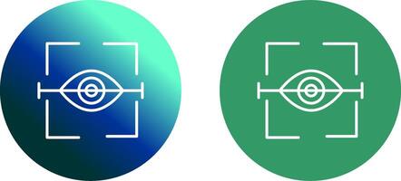 œil analyse icône conception vecteur