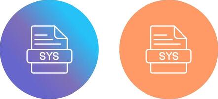 sys icône conception vecteur