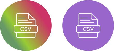 csv icône conception vecteur