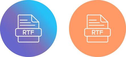 rtf icône conception vecteur