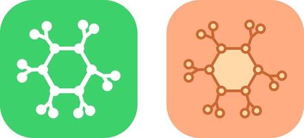 conception d'icône de molécule vecteur