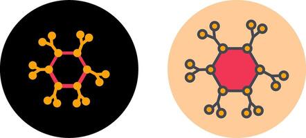 conception d'icône de molécule vecteur
