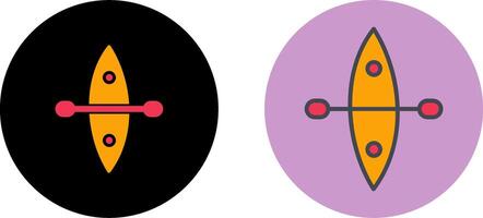 conception d'icône de kayak vecteur
