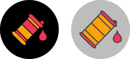 conception d'icône de baril de pétrole vecteur