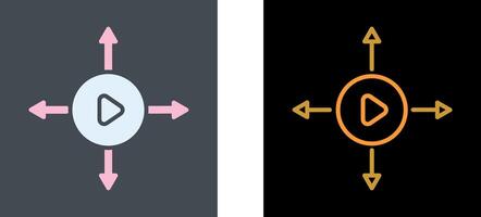 viral contenu icône conception vecteur