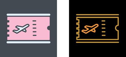 conception d'icône de billets d'avion vecteur
