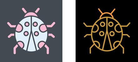 conception d'icône de coccinelle vecteur