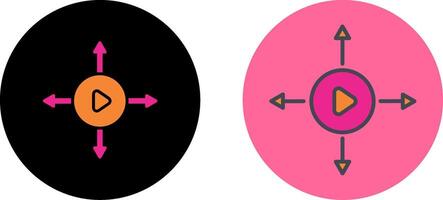 viral contenu icône conception vecteur