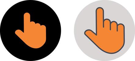 conception d'icône de doigt levé vecteur