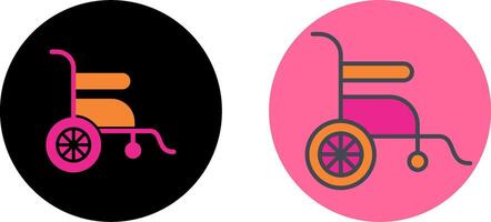 conception d'icône de fauteuil roulant vecteur