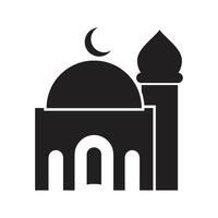 logo islamique, mosquée vecteur