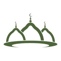 logo islamique, mosquée vecteur