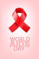 monde sida conscience journée concept vecteur