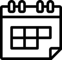 calendrier icône symbole image pour programme ou rendez-vous vecteur