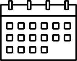 calendrier icône symbole image pour programme ou rendez-vous vecteur