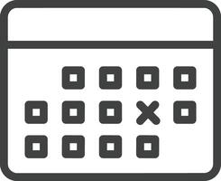 calendrier icône symbole image pour programme ou rendez-vous vecteur