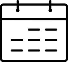 calendrier icône symbole image pour programme ou rendez-vous vecteur