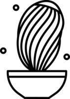 cactus plante contour illustration vecteur