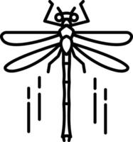 libellules contour illustration vecteur