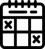 calendrier icône symbole image pour programme ou rendez-vous vecteur