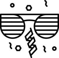 des lunettes de soleil contour illustration vecteur